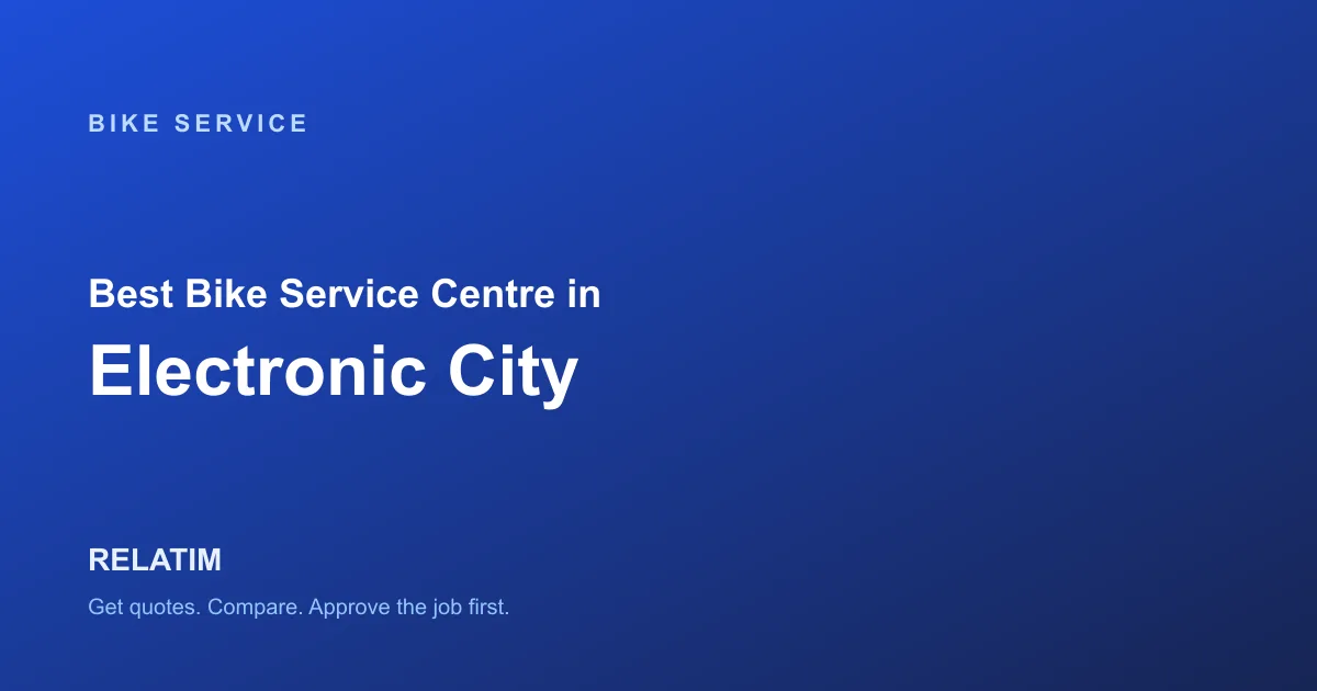 Best Bike Service Centre in Electronic City, Bangalore